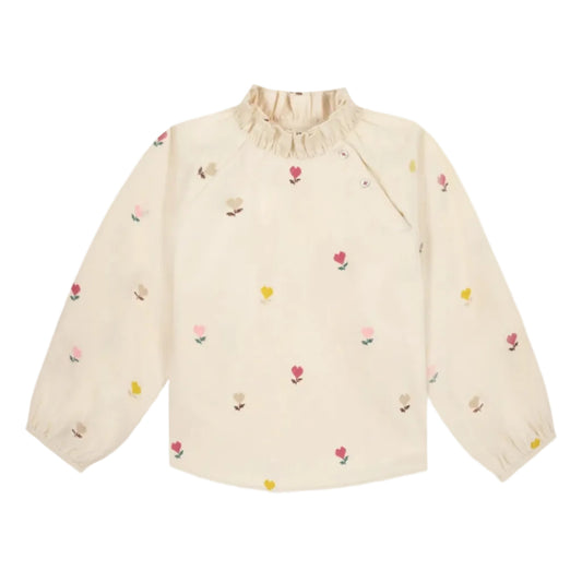 Kids Long Sleeve Blouse Coeur Flower