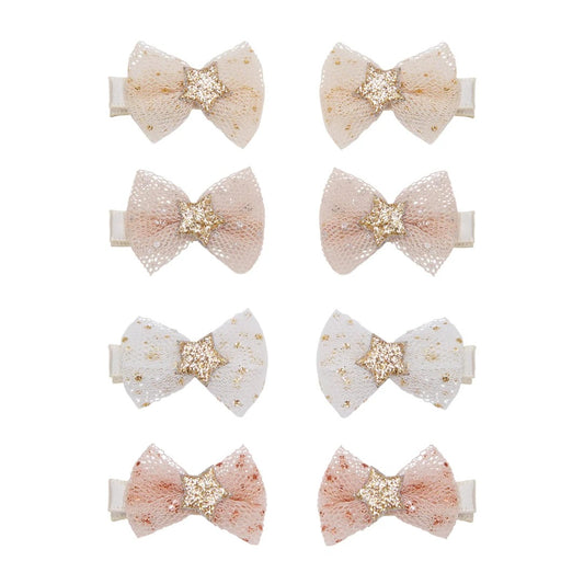 Kids Mini Hair Clips Tutu Bow