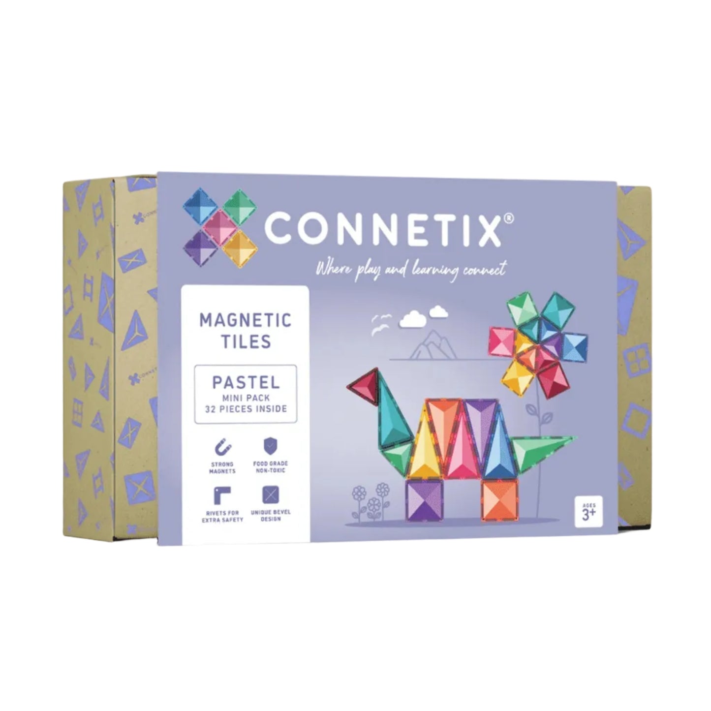 99.CTP00032MI # Magnetic Construction Toy Pastel Mini 32pc