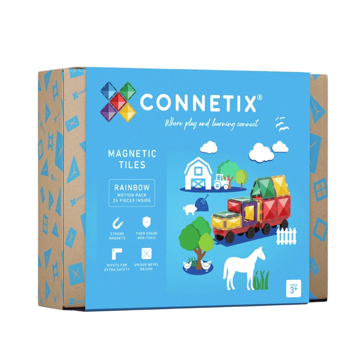 99.CTR00024MO # Μαγνητικό Παιχνίδι Κατασκευών Rainbow Motion  24 pc