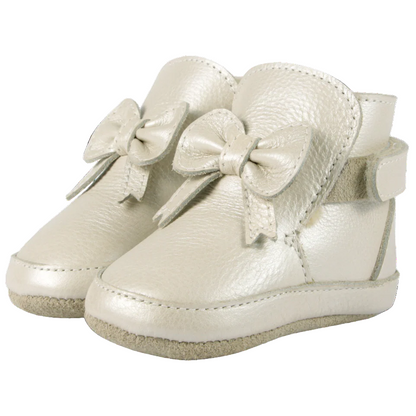 52B.1035800-LE200 # Βρεφικά Παπούτσια Cubow Off White Metallic