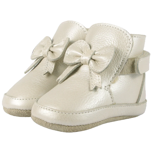 52B.1035800-LE200 # Βρεφικά Παπούτσια Cubow Off White Metallic