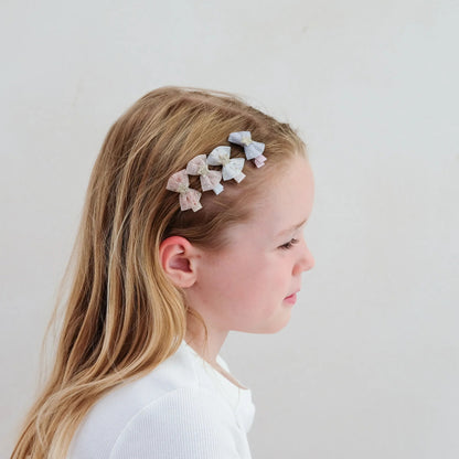52B.172011-27 # Kids Set Mini Hair Clips Tutu Bow