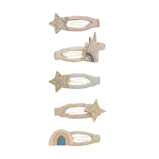 52B.172034-27 # Σετ Παιδικά Κλιπ Μαλλιών Mini Celeste Unicorn