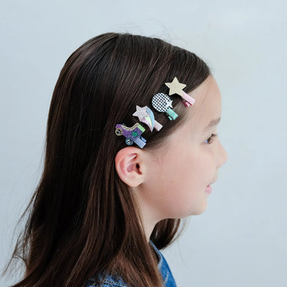 52B.172050-23 # Kids Set Mini Hair Clip Set Disco Diva 