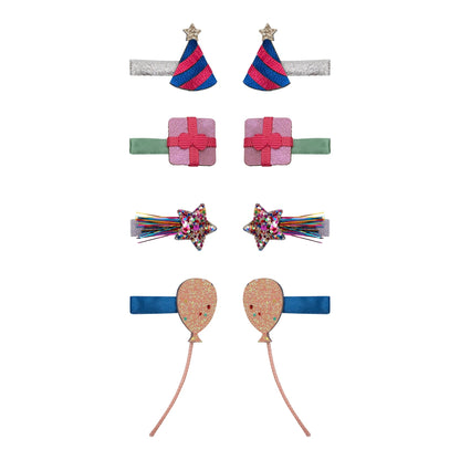 52B.172065-38 # Σετ Παιδικά Κλιπ Μαλλιών Mini Birthday Party