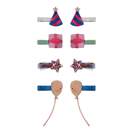 52B.172065-38 # Σετ Παιδικά Κλιπ Μαλλιών Mini Birthday Party