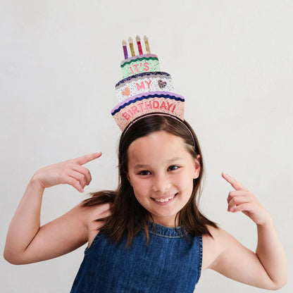 52B.172066-23 # Kids Headband Birthday Cake