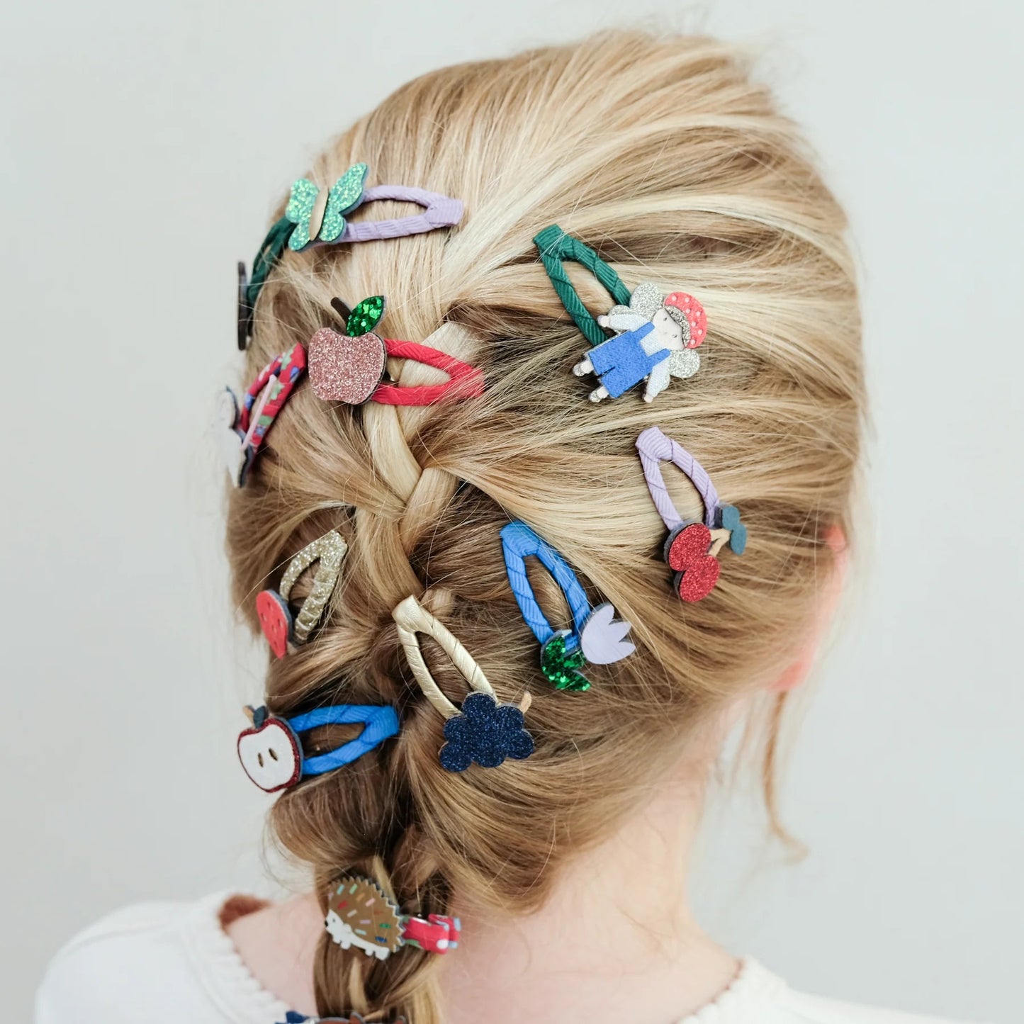 52B.172083-23 # Kids Set Mini Hair Clips Mini Woodland Fairy 