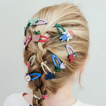 52B.172083-23 # Kids Set Mini Hair Clips Mini Woodland Fairy 