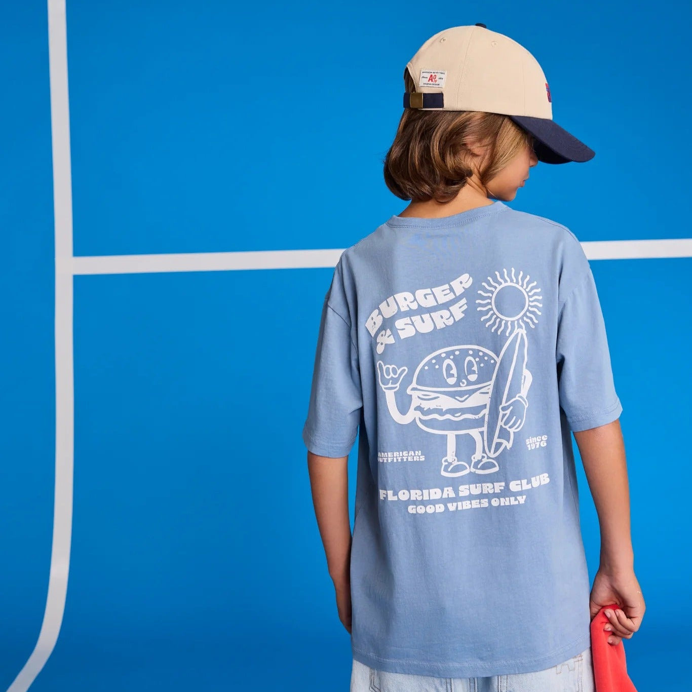 62A.126-2003-107-756 # Παιδική Κοντομάνικη Μπλούζα Silas Burger Denim Blue