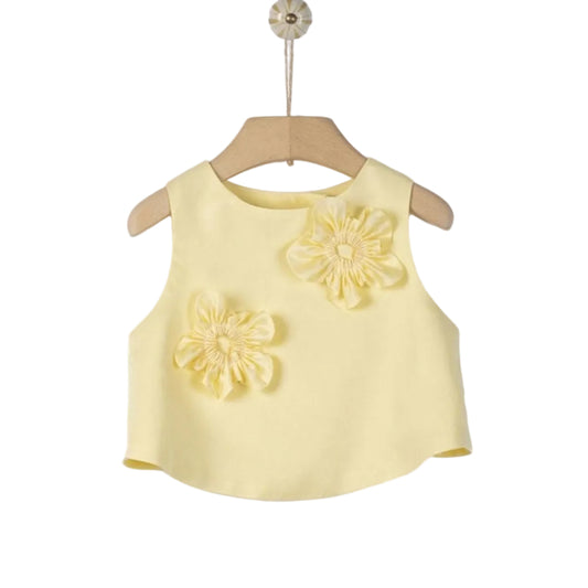 62A.41310120004 # Kids Sleeveless Top Cara Flowers Sunshine 