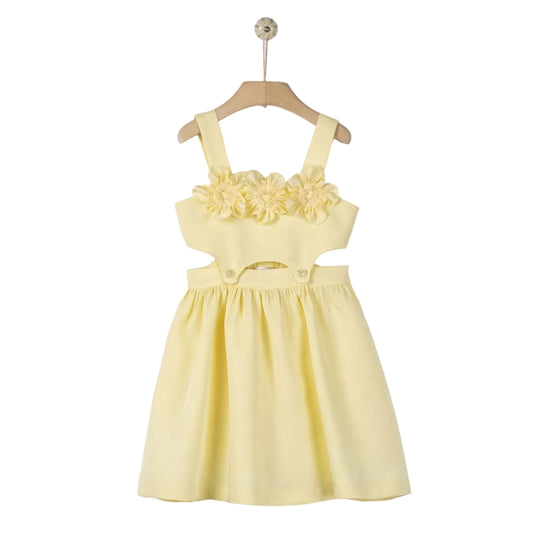 62A.41310140054 # Kids Sleeveless Dress Flowers Sunshine