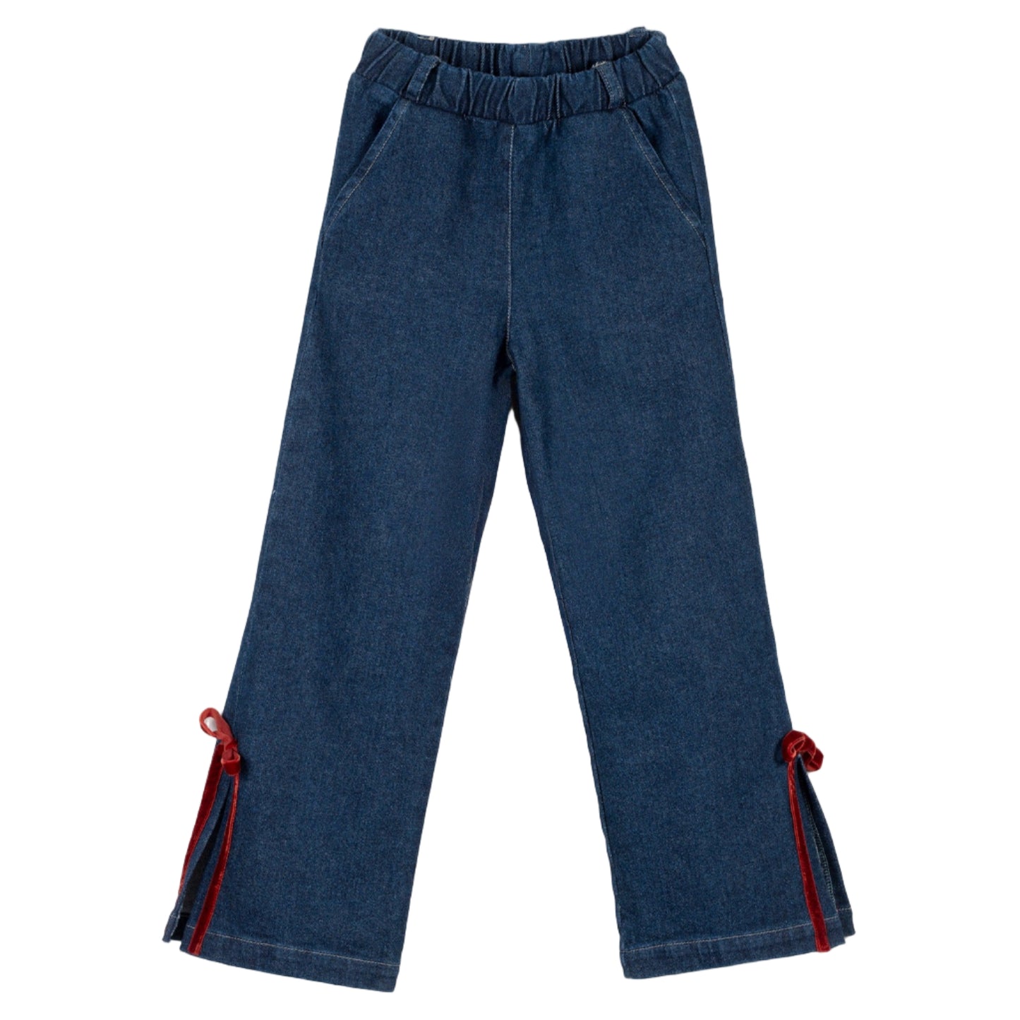 52B.42210101051 # Παιδικό Τζιν Παντελόνι με Φιόγκους