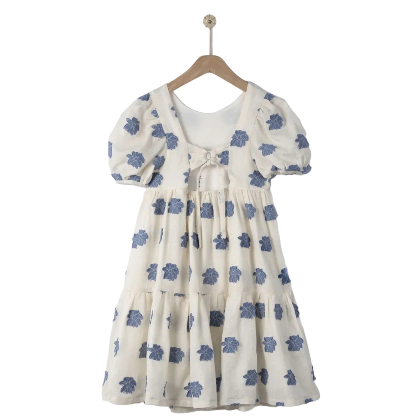 62A.42310140008 # Παιδικό Κοντομάνικο Φόρεμα Aegean Flower Sugar & Blue