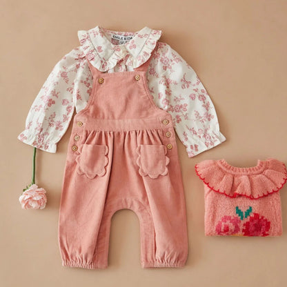 Baby Corduroy Dungaree Fleur