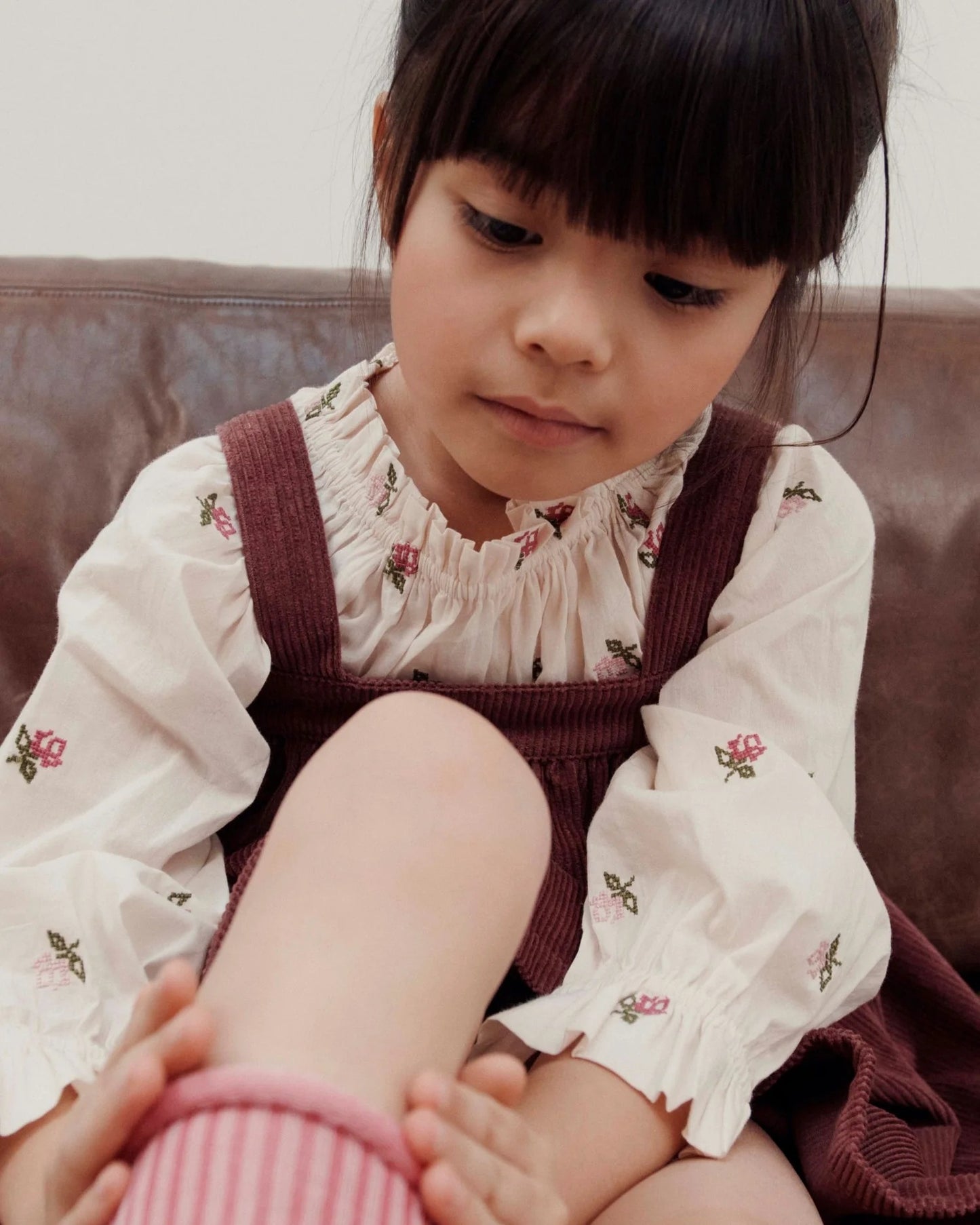 52B.AC053 # Βρεφική Μακρυμάνικη Μπλούζα Creme