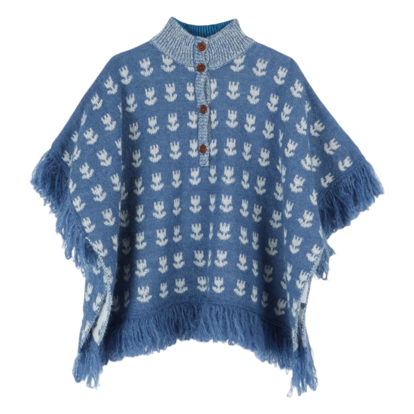 52B.AC132 # Παιδικό Poncho Blue Tulip