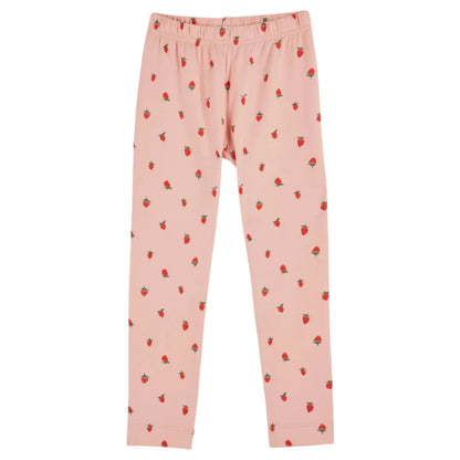 62A.AD218_GUARI_JNR # Kids Leggings Pink Strawberries
