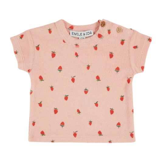 62A.AD222_GUARIGUETTE # Baby T-Shirt Pink Strawberries