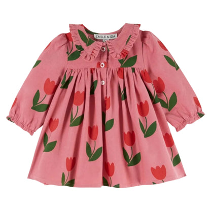 Baby Corduroy Dress Grand Tulipe