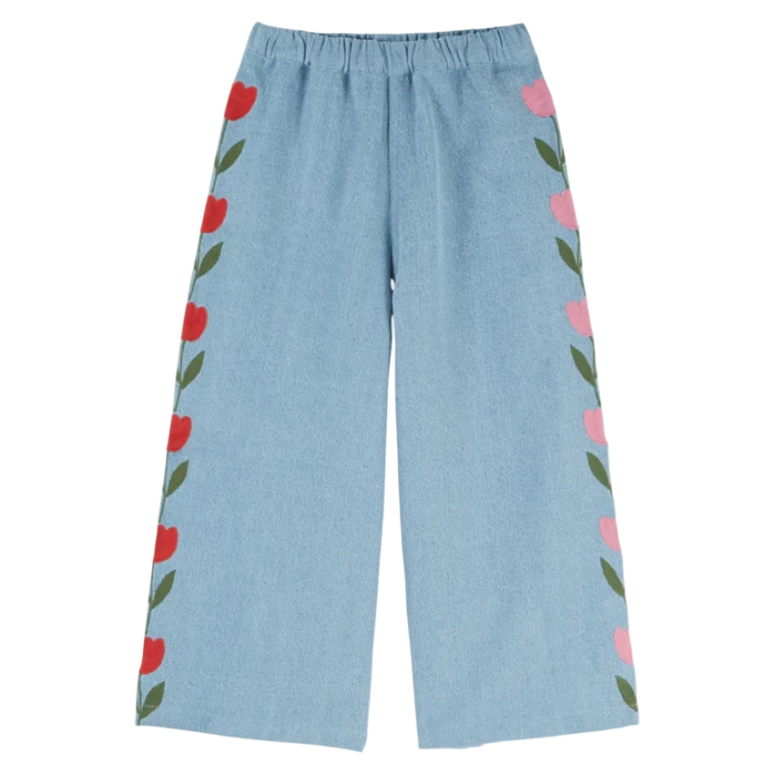Kids Denim Trousers Tulips