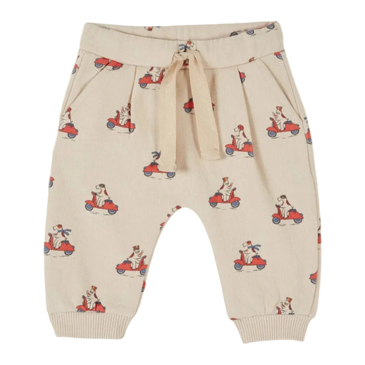 62B.AE150_GRAND DOG FARINE # Βρεφικό Παντελόνι Φόρμα Dog Farine