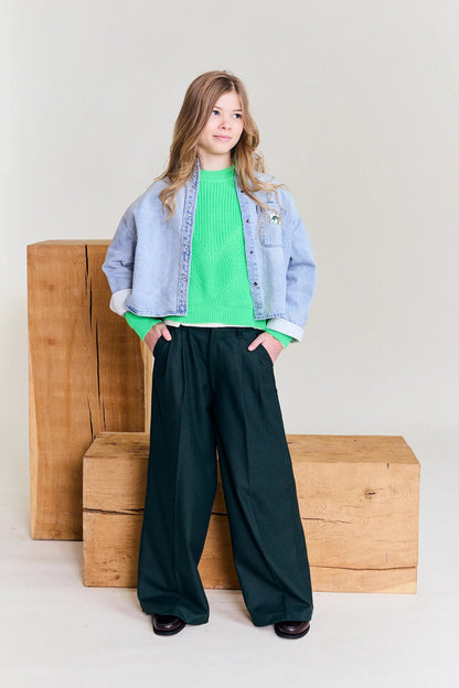 Kids Trousers Troy School Green