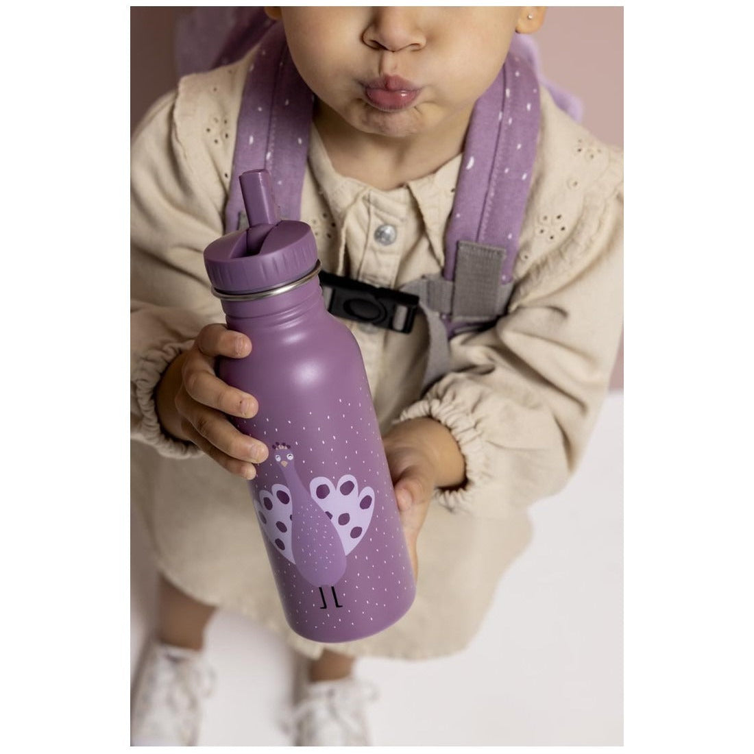 99.T41198 # Παγούρι από Ανοξείδωτο Ατσάλι 500ml Mrs Peacock