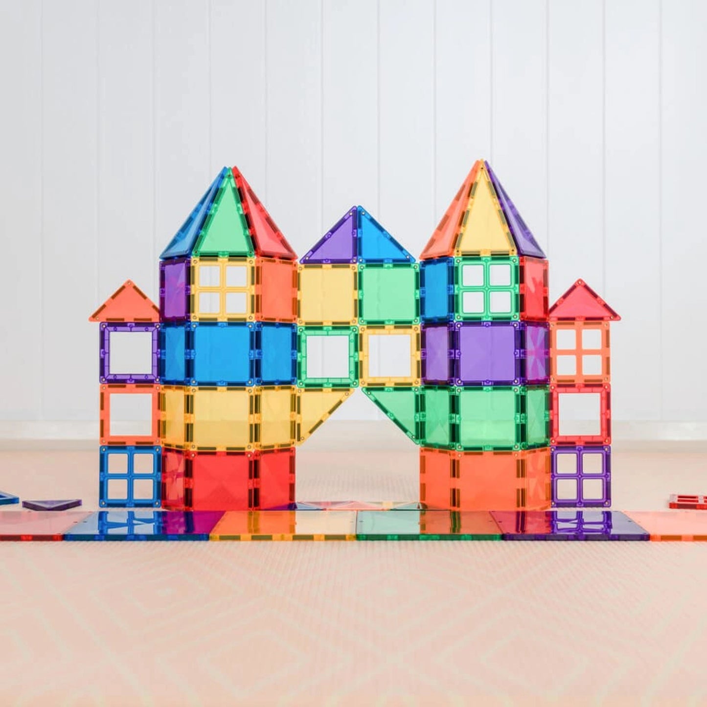 99.CTR00060ST # Magnetic Construction Toy Rainbow Starter 60pc