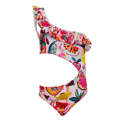 62A.VW-SWIM-JOYPOP # Kids One-Piece Cut Out Swimsuit Joypop