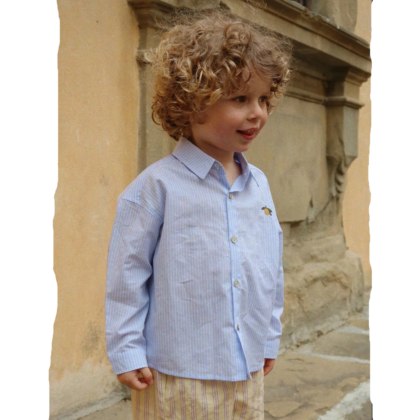 99.KS105135_bb_BLUE_STRIPE # Baby Long Sleeve Shirt Blue Stripe