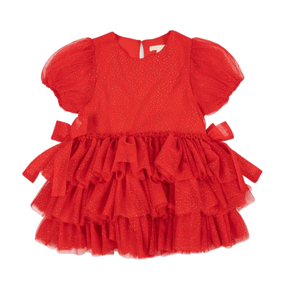 99.KS104296_BARBADOSCHERRY # Παιδικό Τούλινο Φόρεμα Fay Barbados Cherry