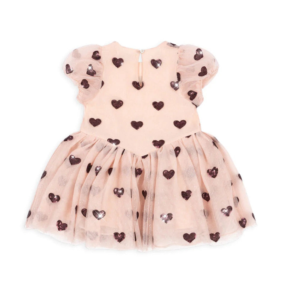 99.KS104313_AMOURPLUM # Παιδικό Τούλινο Φόρεμα  Heartlily Amour Plum