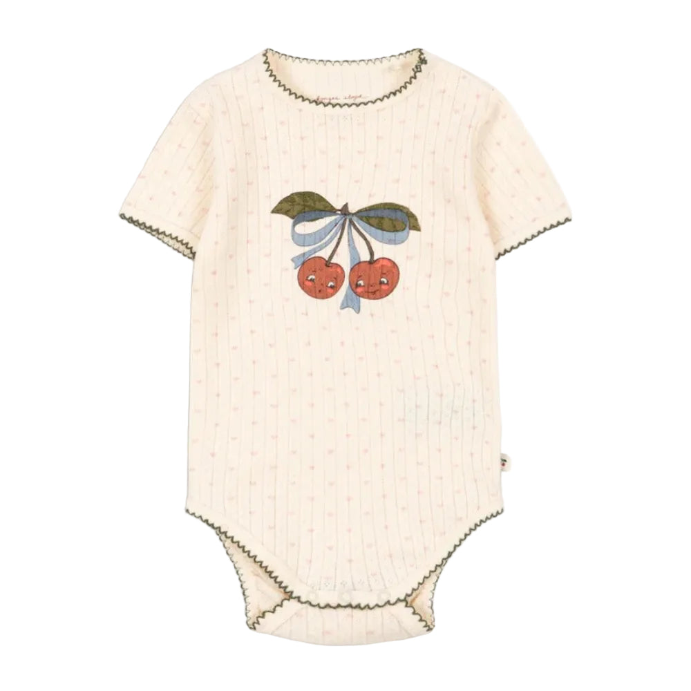 99.KS105008_MINNIECOEUR # Baby Short Sleeve Bodysuit Coeur