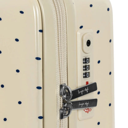 Kids Travel Suitcase Navy Dot Cherry