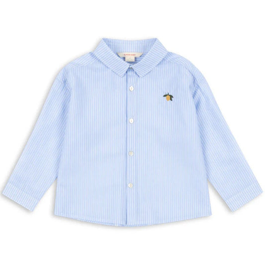 99.KS105135_BLUE_STRIPE # Kids Long-Sleeved Shirt Blue Stripe