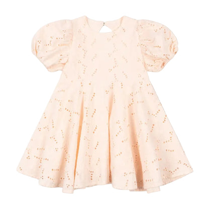 99.KS105403_CREOLEPINK # Kids Short-Sleeved Dress Glaise Creole Pink