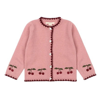 Kids Knitted Cardigan Collette Pale Blush