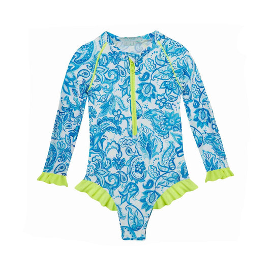 62A.S6GC100_BEBE # Baby Long-Sleeved Swimsuit Cycladic