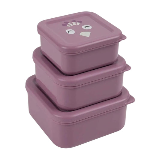 99.T05198 # Snack Container Set Mrs Peacock 3 pcs