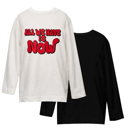 52B.T6929_BICOLOR # Σετ Παιδικές Μακρυμάνικες Μπλούζες Now White