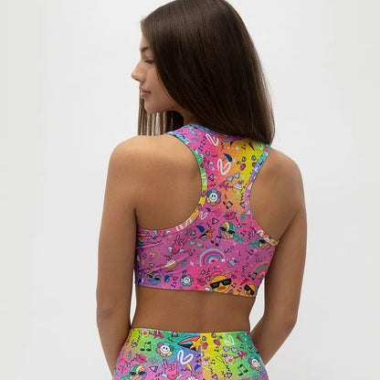 62A.VW-TOP-RAINBOW # Kids Athletic Top Rainbow