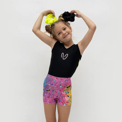 62A.VW-SHO-RAINBOW # Kids Biker Shorts Rainbow 