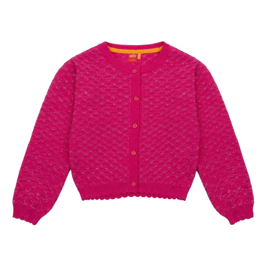 62A.YS26GKN242 # Παιδική Πλεκτή Ζακέτα Vitamine Beetroot Purple