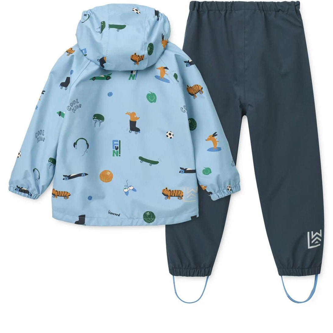 99.LW19909_2621 # Kids Waterproof Set Pedia Fun Beach Blue
