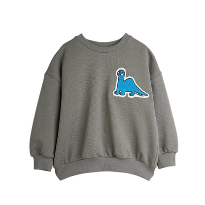 52B.2525720130 # Παιδική Μπλούζα Φούτερ Dino Patch Grey