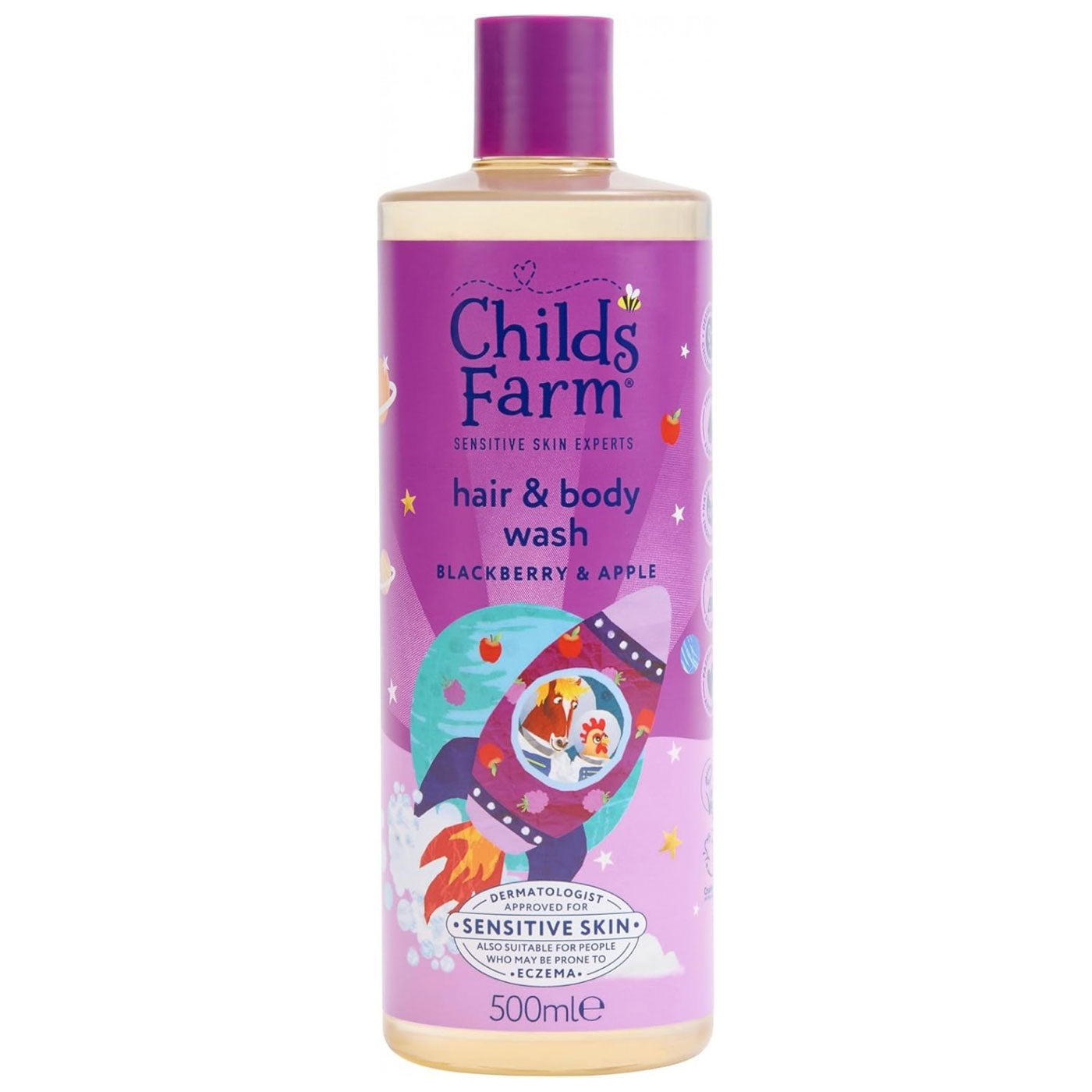 99.CF525 # 2 σε 1 Σαμπουάν & Αφρόλουτρο Blackberry & Apple 500ml