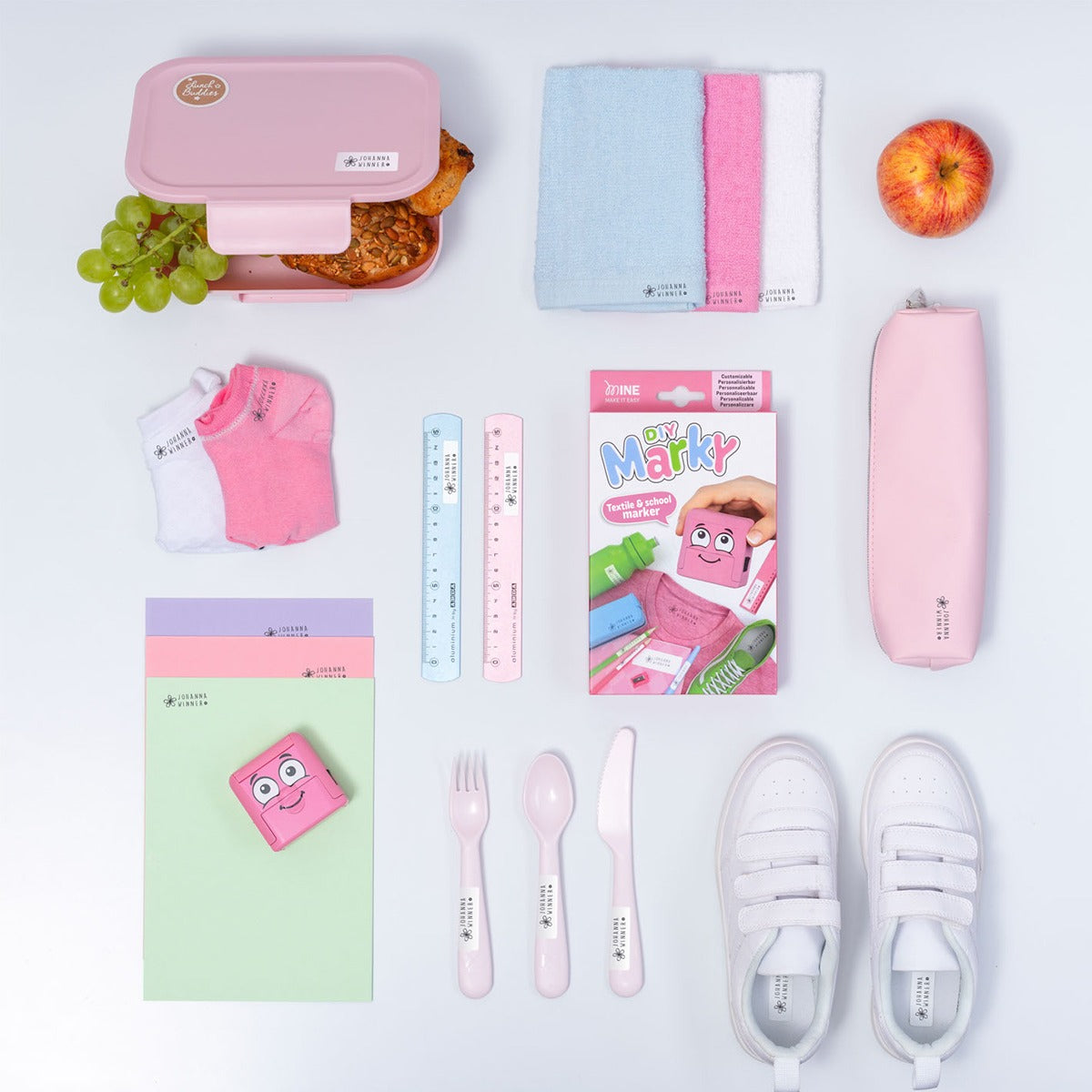 99.COL-166668 # Σφραγίδα Ρούχων & Αντικειμένων Αγγλικό Αλφάβητο Pink