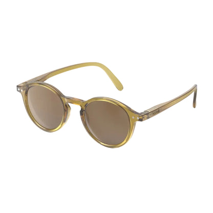 99.IZPZjnr11D-GOLDGREEN # Kids Sunglasses #D Golden Green (7-11 years old)